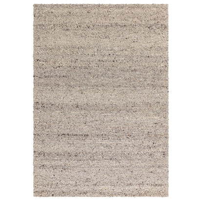 Adler Hand Woven Boucle Wool Silver Rug – Natural & Sustainable Luxury