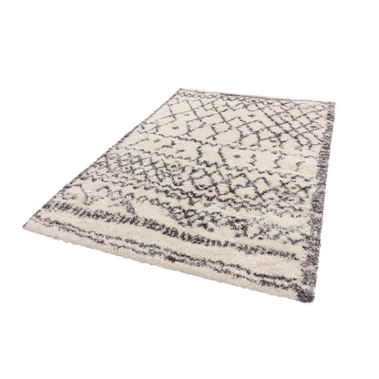 Alto AL04 Cream Grey – Bold Moroccan Intrigue and Soft Shaggy Comfort