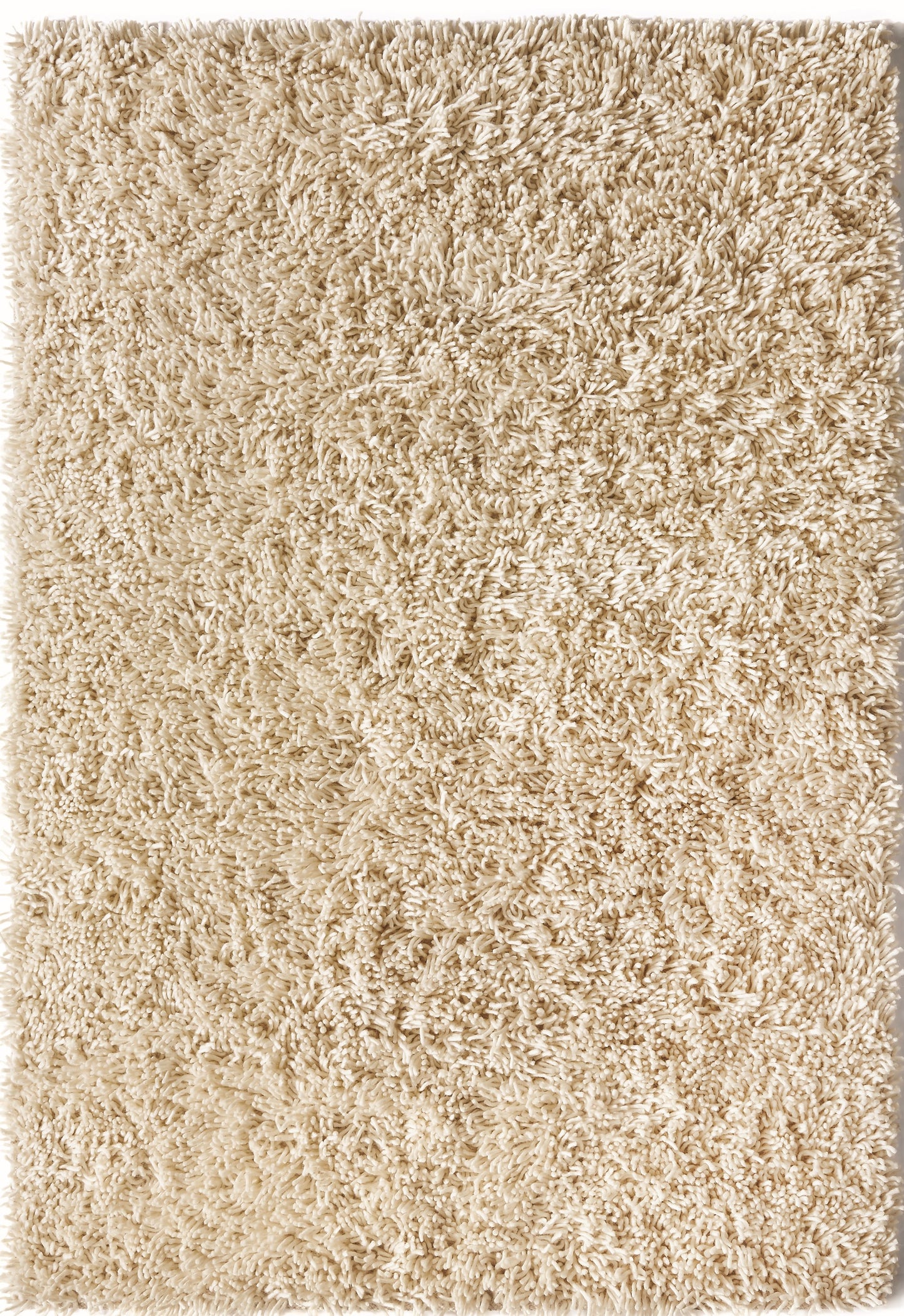 Imperial Luxury Shaggy Hand Woven Wool Rug in Ivory