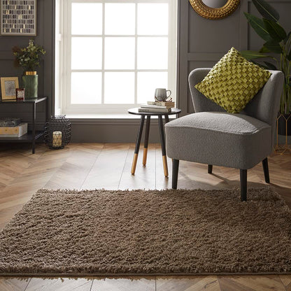Maschinenwaschbarer, zotteliger Wohnzimmerteppich für Schlafzimmer, Flur und Küche Larissa, moderner, leicht zu reinigender Teppich, weicher Flor, rutschfest, flauschiger Teppich