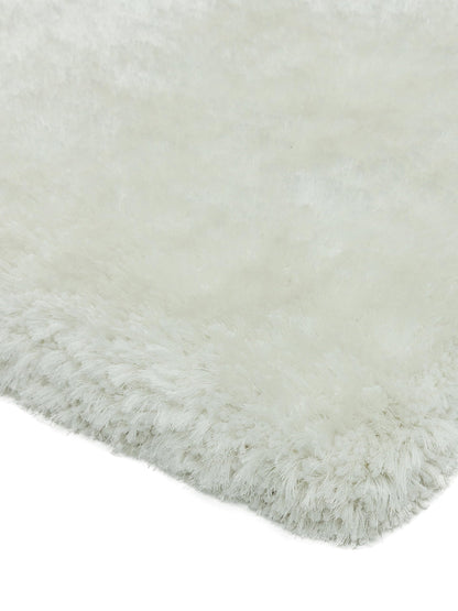 Plüschiger Shaggy-Teppich für Wohnzimmer und Schlafzimmer, Hochflor, dick, flauschig, handgefertigt, fusselfrei, seidig, schimmernd, glänzend, einfarbig, Hochflor-Teppich