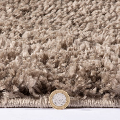 Maschinenwaschbarer, zotteliger Wohnzimmerteppich für Schlafzimmer, Flur und Küche Larissa, moderner, leicht zu reinigender Teppich, weicher Flor, rutschfest, flauschiger Teppich