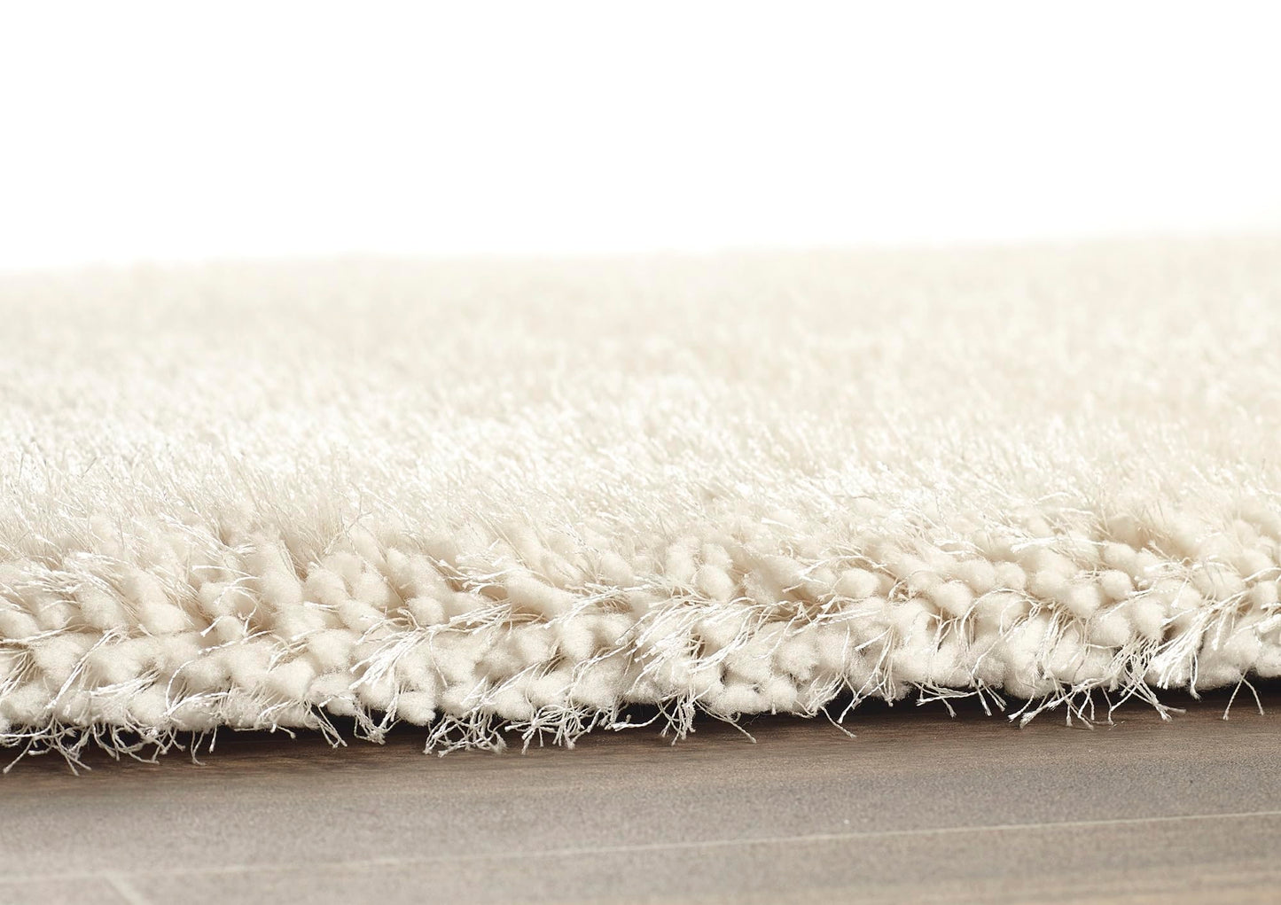 Hochfloriger Flurteppich für Schlafzimmer, Wohnzimmer, Nachttisch, flauschig, hochwertig, luxuriös, handgetuftet, seidig, einfarbig, weich, dicker Flor, fusselfrei, 67 x 200 cm (2'3" x 6'7")