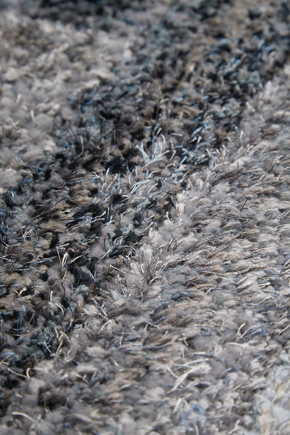 Shaggy-Teppich für Wohnzimmer, Schlafzimmer, Esszimmer, weicher Plüsch, flauschig, seidig, für den Boden, Gittermuster, 3D-Shaggy-Teppich in großer Größe, 160 x 230 cm (5'3" x 7'7")