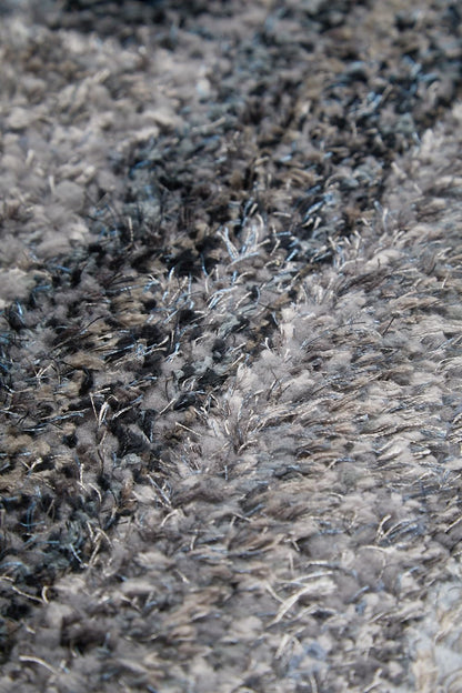 Shaggy-Teppich für Wohnzimmer, Schlafzimmer, Esszimmer, weicher Plüsch, flauschig, seidig, für den Boden, Gittermuster, 3D-Shaggy-Teppich in großer Größe, 160 x 230 cm (5'3" x 7'7")