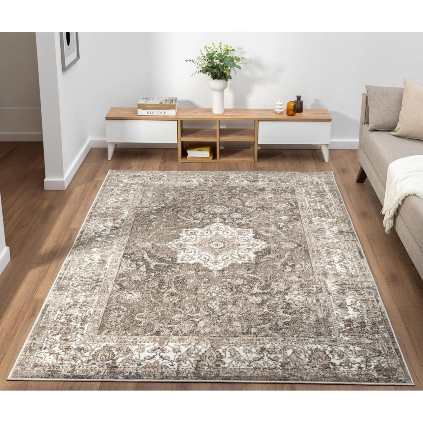 Medallion Ockergold 865AC – Traditioneller Vintage-Teppich