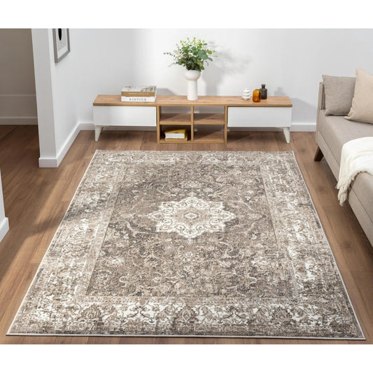 Medallion Ochre Gold 865AC – Traditional Vintage Area Rug