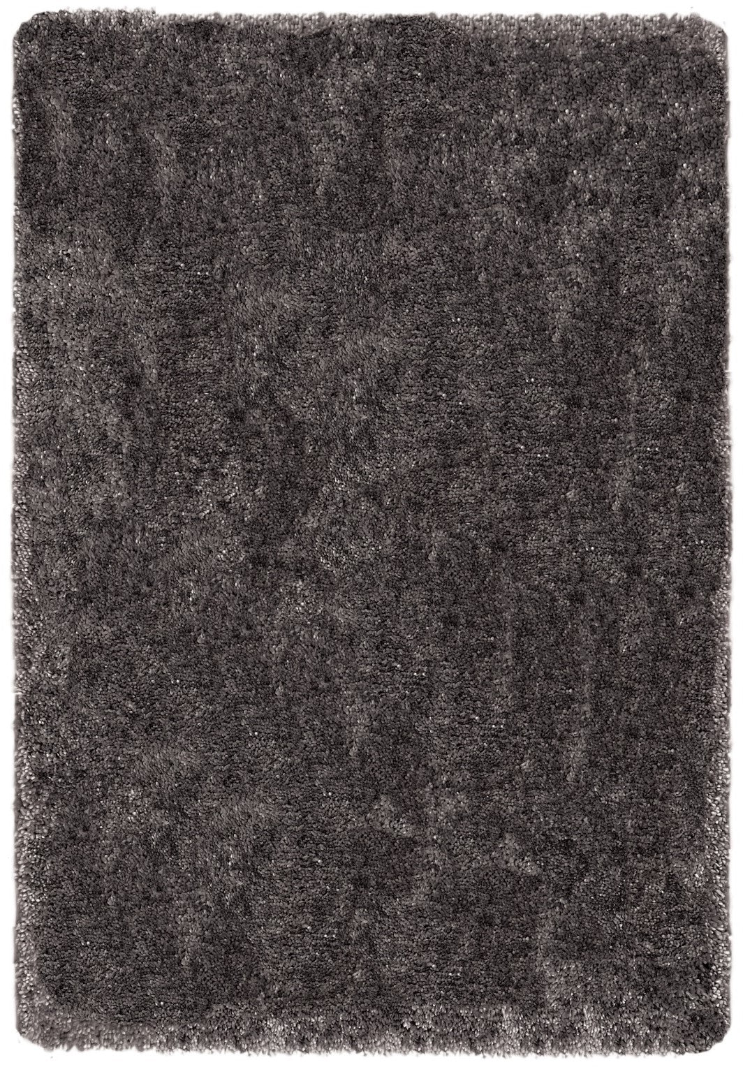 Waschbarer, zotteliger, weicher, flauschiger, rutschfester, maschinenwaschbarer Teppich von My Lux in Anthrazitgrau