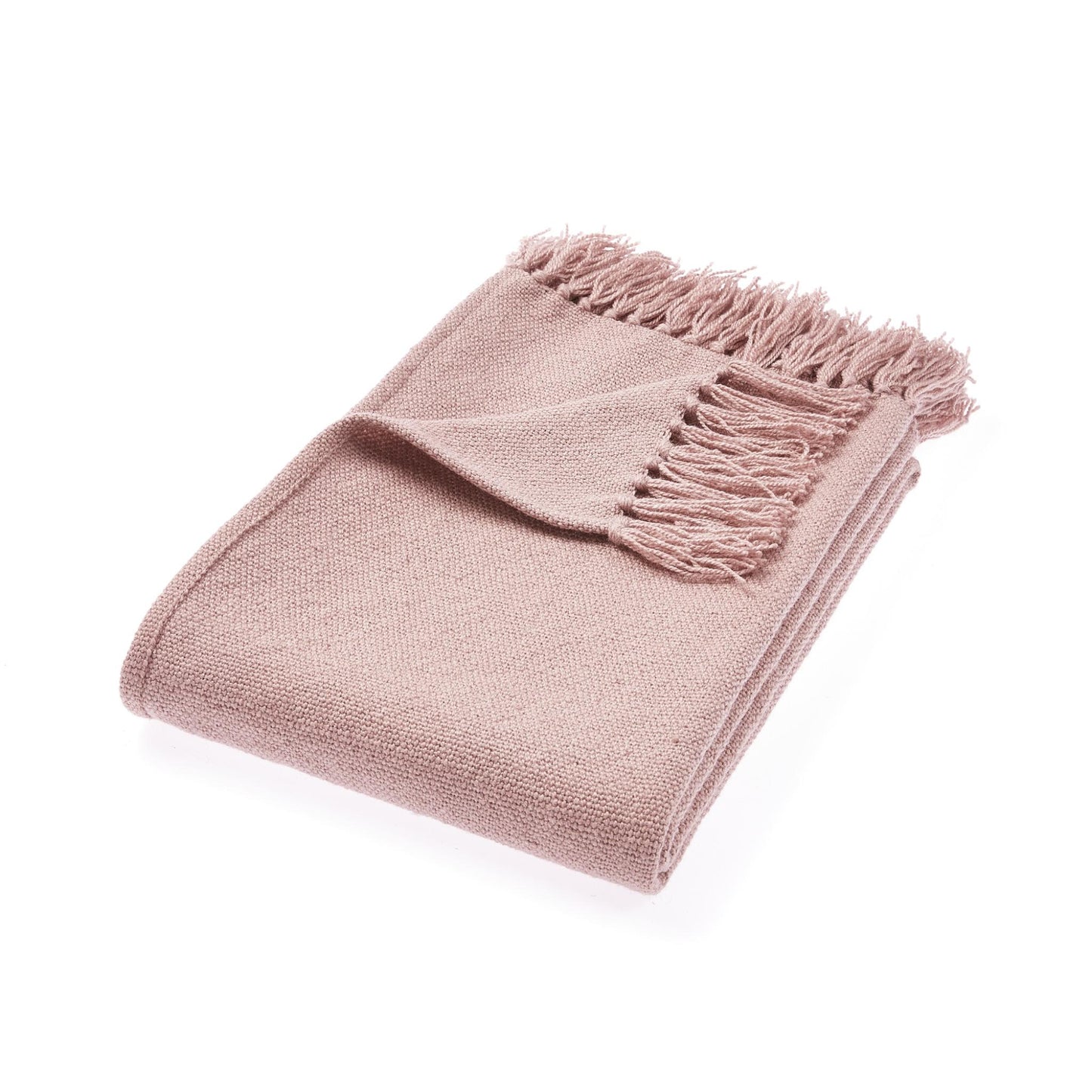 Hug Rug Woven Plain Throw Rose Blanket Bed Sofa Chair Cover in 130 x 180 cm