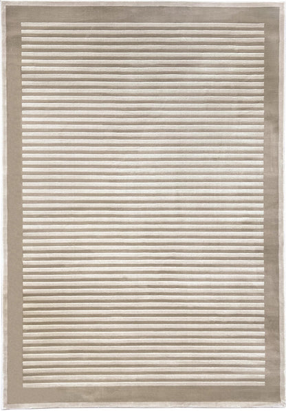 Belgrade Striped Border Natural Teppich von Origins 