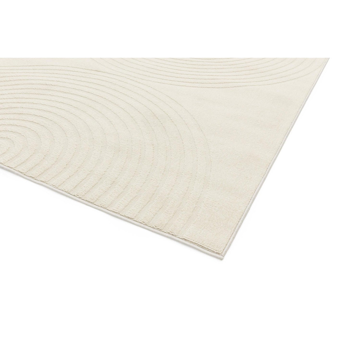 Antibes AN08 Modern White Deco Indoor & Outdoor Geometric Flatweave Rug