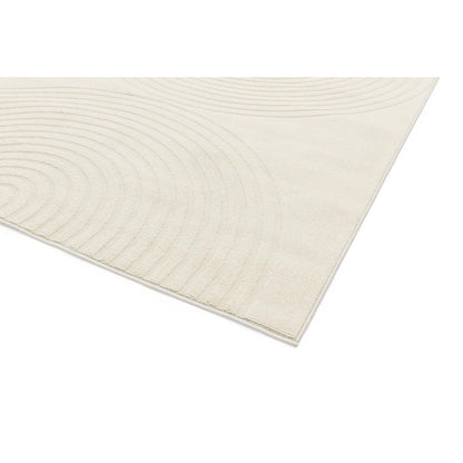 Antibes AN08 Modern White Deco Indoor & Outdoor Geometric Flatweave Rug