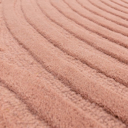 Handmade Wool Rug Geometric Modern Classic Soft Luxury – Hague Blush Pink