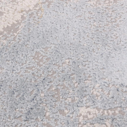Stellar Abstract Teppich - Marmorierter Stil, seidig glänzend