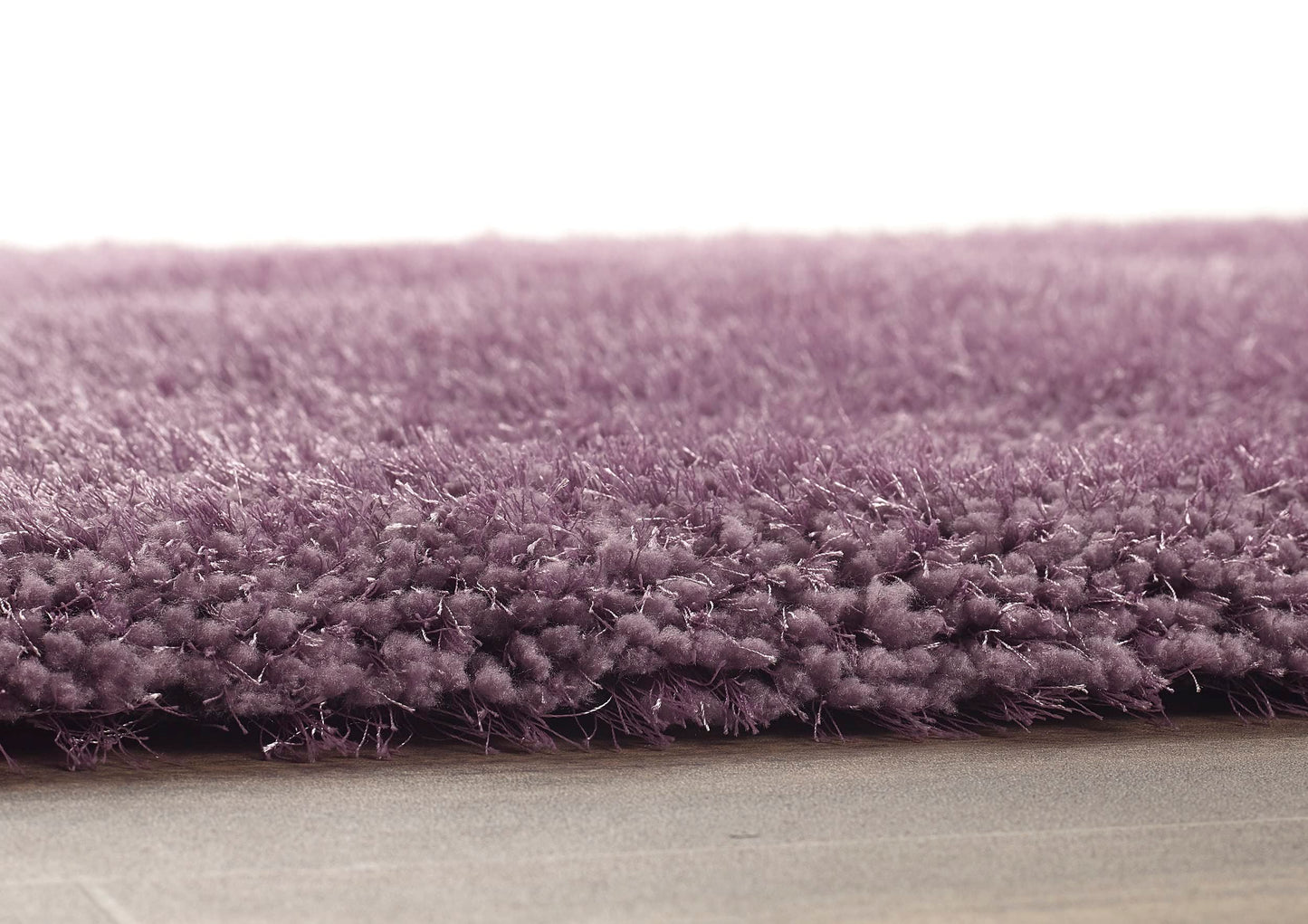 Hochfloriger Flurteppich für Schlafzimmer, Wohnzimmer, Nachttisch, flauschig, hochwertig, luxuriös, handgetuftet, seidig, einfarbig, weich, dicker Flor, fusselfrei, 67 x 200 cm (2'3" x 6'7")