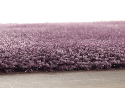 Hochfloriger Flurteppich für Schlafzimmer, Wohnzimmer, Nachttisch, flauschig, hochwertig, luxuriös, handgetuftet, seidig, einfarbig, weich, dicker Flor, fusselfrei, 67 x 200 cm (2'3" x 6'7")
