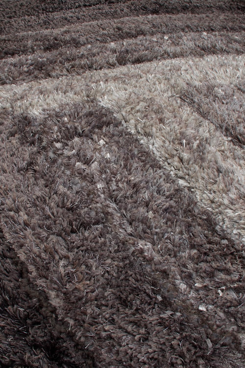 Wave 3D Shaggy Teppich – Anthrazit – 160x230 cm Weicher Plüsch Hochflor Teppich
