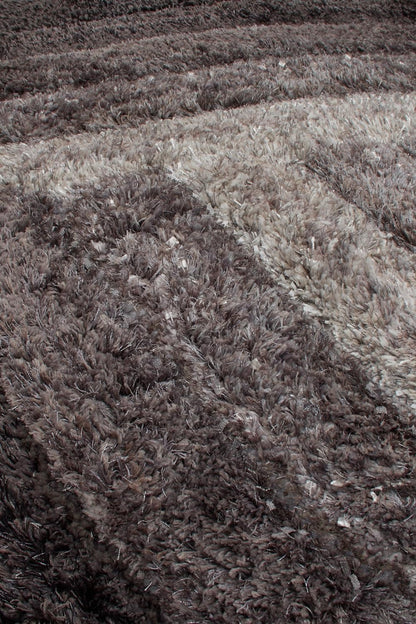Wave 3D Shaggy Teppich – Anthrazit – 160x230 cm Weicher Plüsch Hochflor Teppich