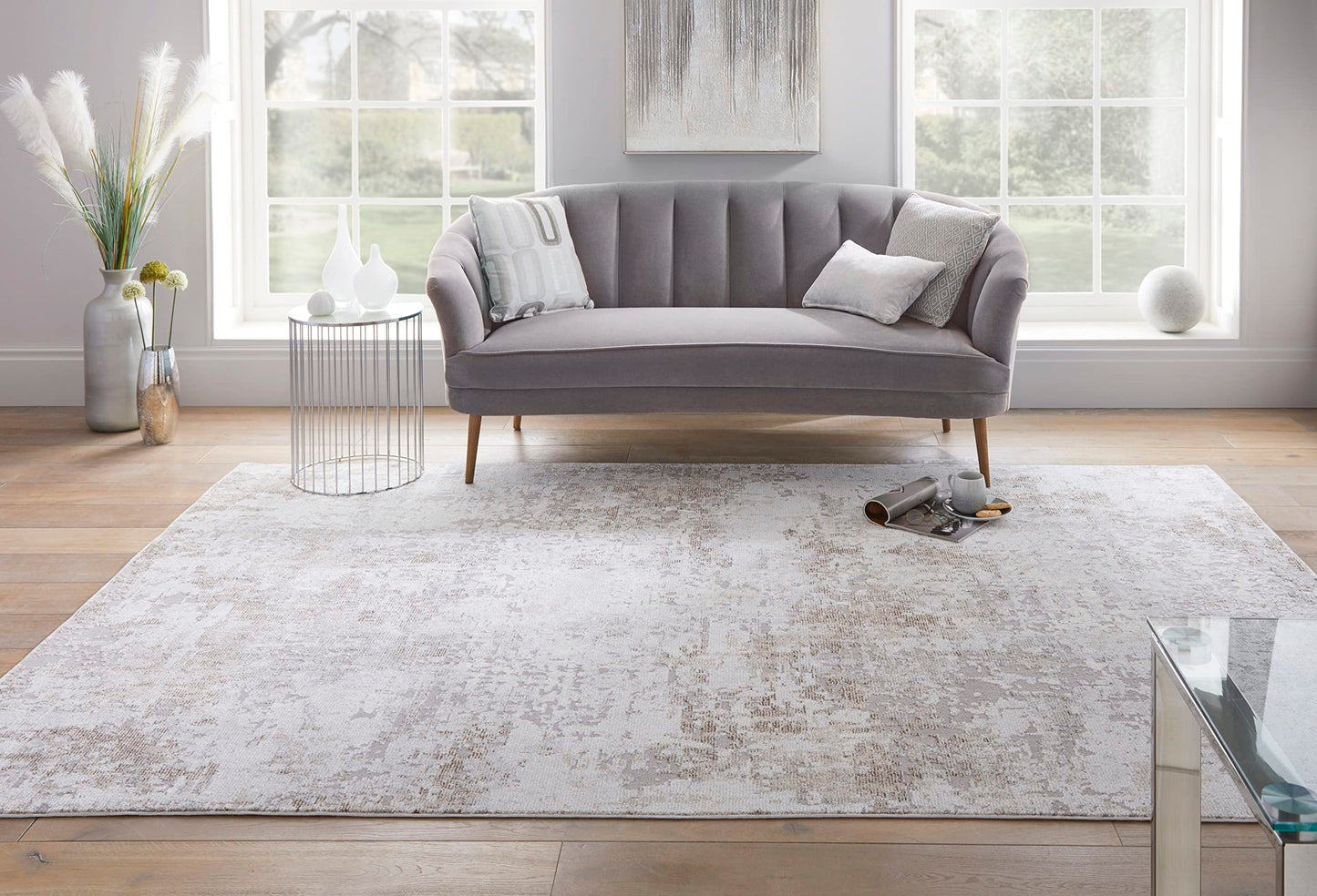 Lord of Rugs Rossa ROS03 Abstract Rug for Living Room Bedroom Carpet Bright Colourful Tones Soft Area Rug