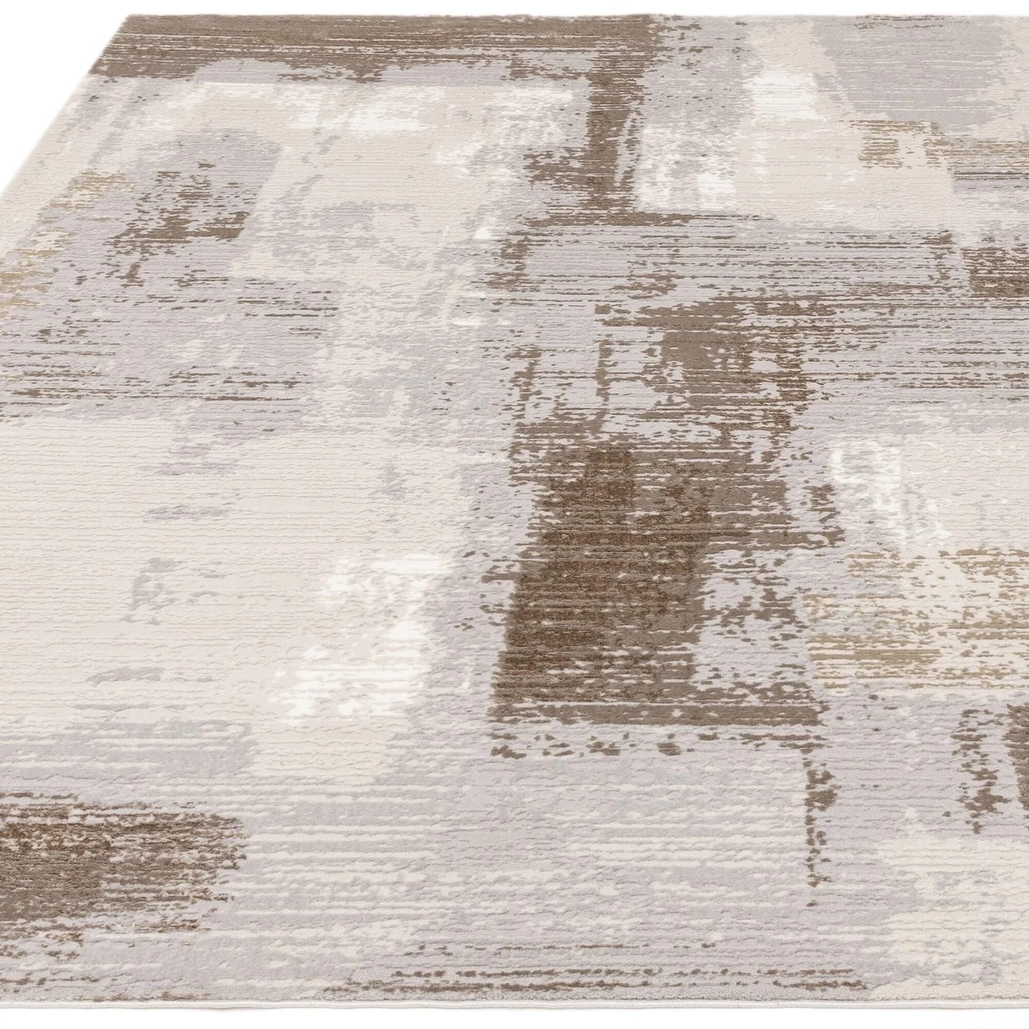 Stellar Abstract Teppich - Marmorierter Stil, seidig glänzend
