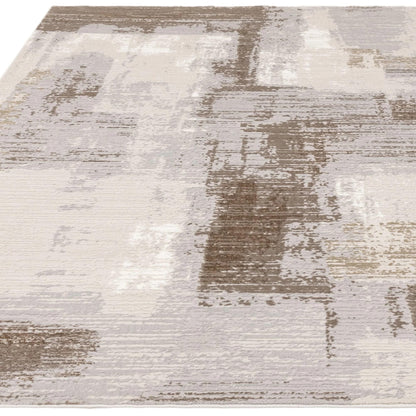 Stellar Abstract Teppich - Marmorierter Stil, seidig glänzend