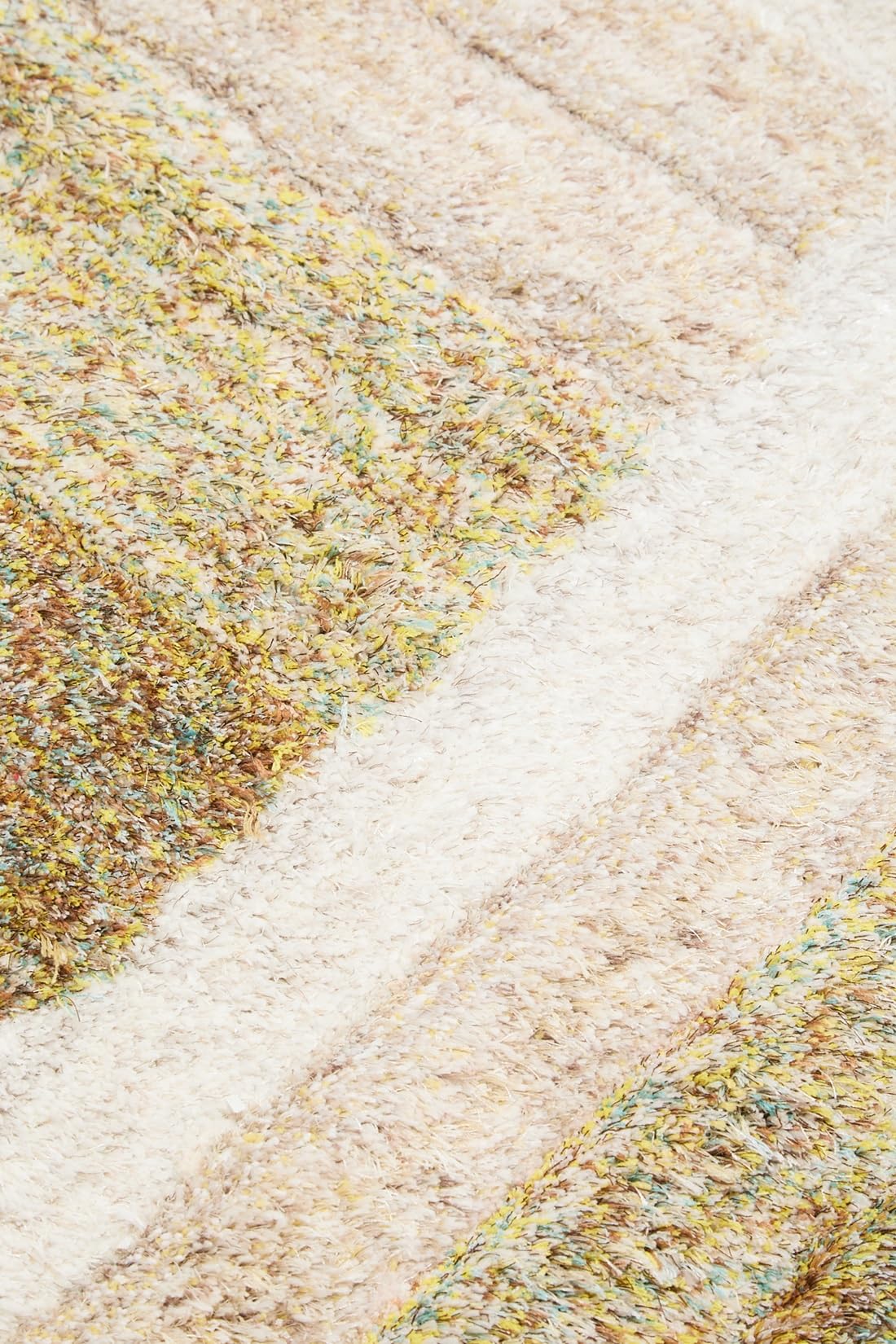 Shaggy-Teppich für Wohnzimmer, Schlafzimmer, Esszimmer, weicher Plüsch, flauschig, seidig, für den Boden, Gittermuster, 3D-Shaggy-Teppich in großer Größe, 160 x 230 cm (5'3" x 7'7")