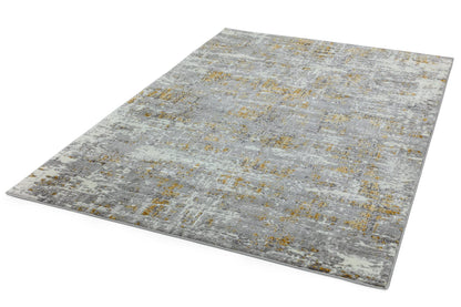 Orion Abstrakter Teppich, glänzendes metallisches Wonderlust-Design 