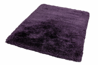 Plüschiger Shaggy-Teppich für Wohnzimmer und Schlafzimmer, Hochflor, dick, flauschig, handgefertigt, fusselfrei, seidig, schimmernd, glänzend, einfarbig, Hochflor-Teppich