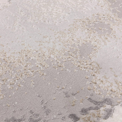 Stellar Abstract Teppich - Marmorierter Stil, seidig glänzend
