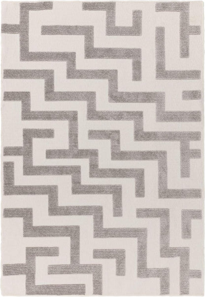 Cove Grey Washable Rug – Soft Abstract Short Pile Carpet