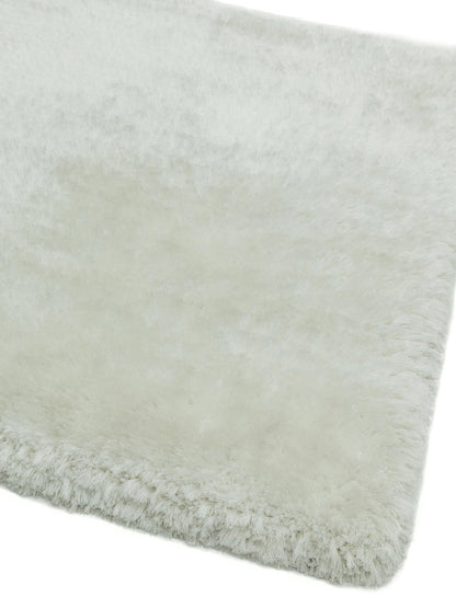 Plüschiger Shaggy-Teppich für Wohnzimmer und Schlafzimmer, Hochflor, dick, flauschig, handgefertigt, fusselfrei, seidig, schimmernd, glänzend, einfarbig, Hochflor-Teppich