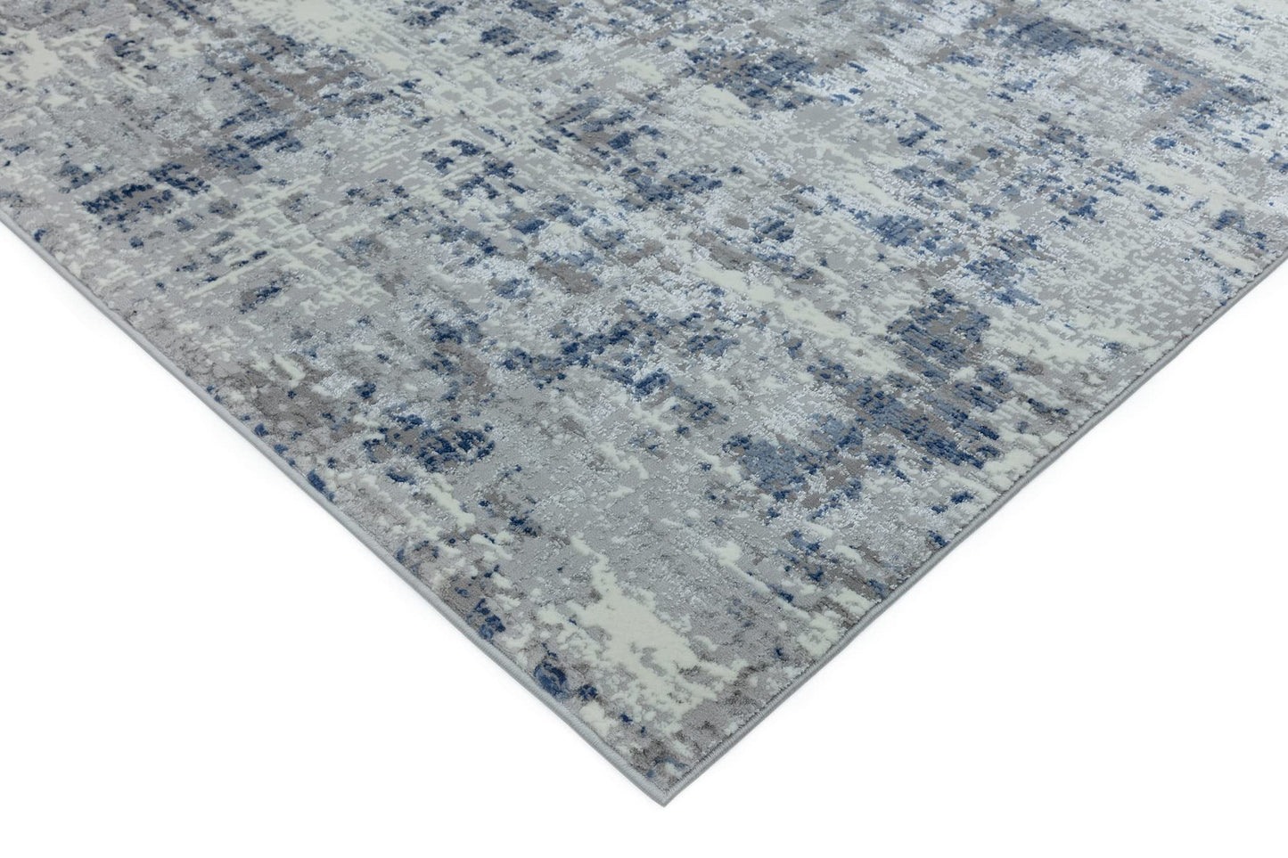 Orion Abstrakter Teppich, glänzendes metallisches Wonderlust-Design 