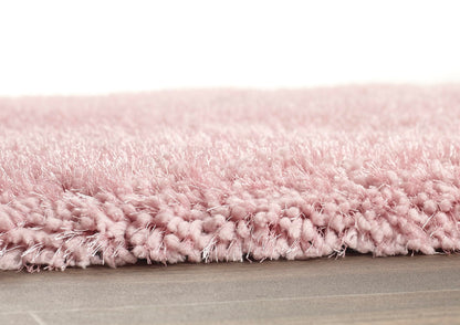 Hochfloriger Flurteppich für Schlafzimmer, Wohnzimmer, Nachttisch, flauschig, hochwertig, luxuriös, handgetuftet, seidig, einfarbig, weich, dicker Flor, fusselfrei, 67 x 200 cm (2'3" x 6'7")