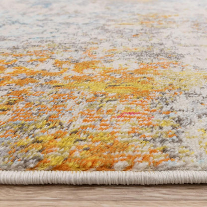 Colores Cloud Sunset CO10 Rug – Abstract Flatweave Carpet in Sunset Gold