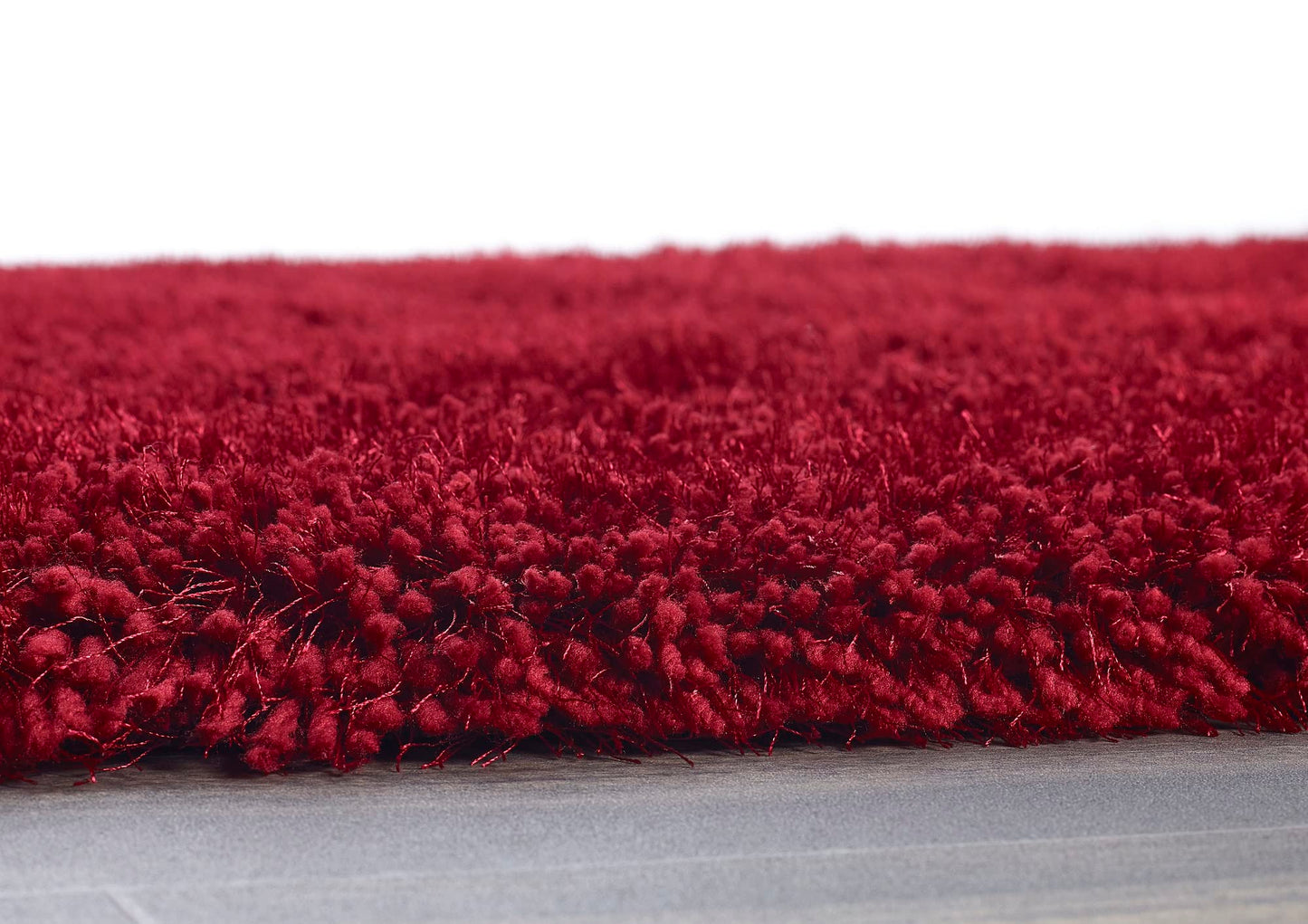 Hochfloriger Flurteppich für Schlafzimmer, Wohnzimmer, Nachttisch, flauschig, hochwertig, luxuriös, handgetuftet, seidig, einfarbig, weich, dicker Flor, fusselfrei, 67 x 200 cm (2'3" x 6'7")
