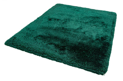 Plüschiger Shaggy-Teppich für Wohnzimmer und Schlafzimmer, Hochflor, dick, flauschig, handgefertigt, fusselfrei, seidig, schimmernd, glänzend, einfarbig, Hochflor-Teppich