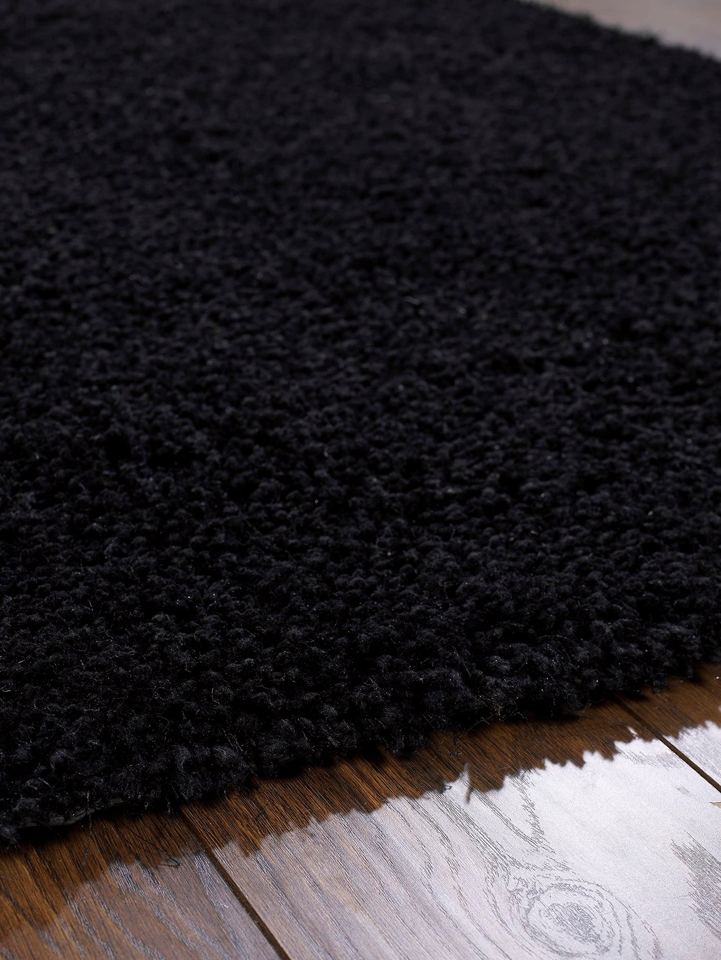 Hochfloriger Flurteppich für Schlafzimmer, Wohnzimmer, Nachttisch, flauschig, hochwertig, luxuriös, handgetuftet, seidig, einfarbig, weich, dicker Flor, fusselfrei, 67 x 200 cm (2'3" x 6'7")