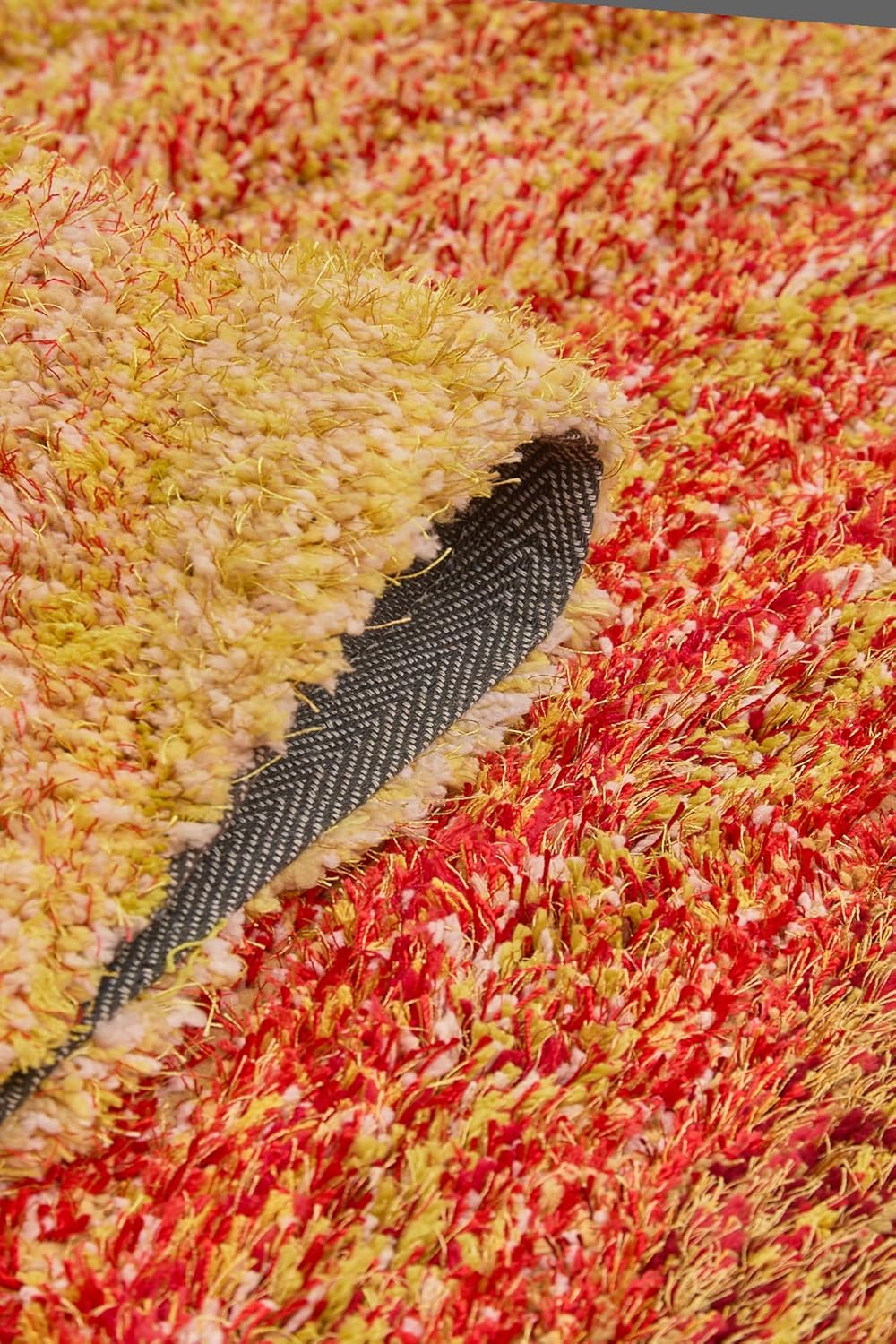 Lena Wave 3D Shaggy Rug – Terracotta – 160x230 cm Soft Plush High Pile Carpet