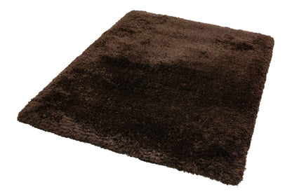Plüschiger Shaggy-Teppich für Wohnzimmer und Schlafzimmer, Hochflor, dick, flauschig, handgefertigt, fusselfrei, seidig, schimmernd, glänzend, einfarbig, Hochflor-Teppich