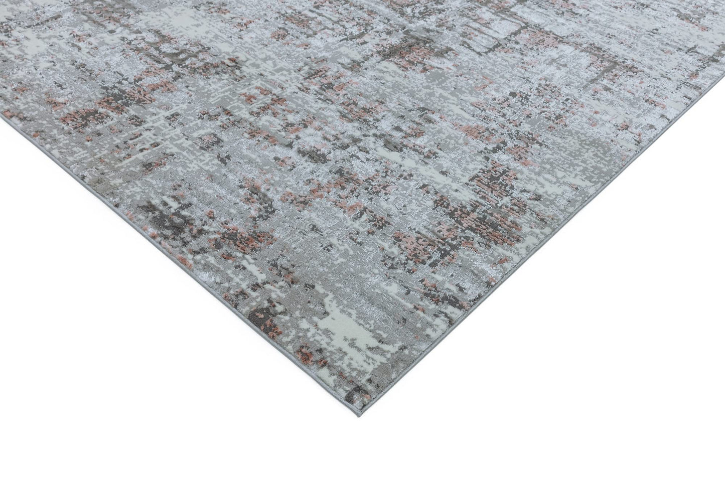 Orion Abstrakter Teppich, glänzendes metallisches Wonderlust-Design 
