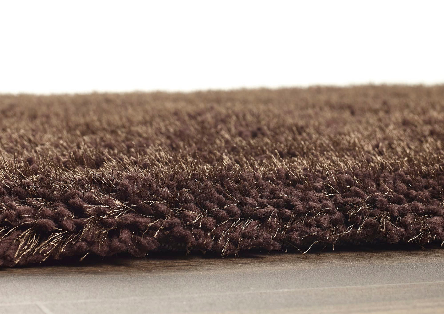 Hochfloriger Flurteppich für Schlafzimmer, Wohnzimmer, Nachttisch, flauschig, hochwertig, luxuriös, handgetuftet, seidig, einfarbig, weich, dicker Flor, fusselfrei, 67 x 200 cm (2'3" x 6'7")