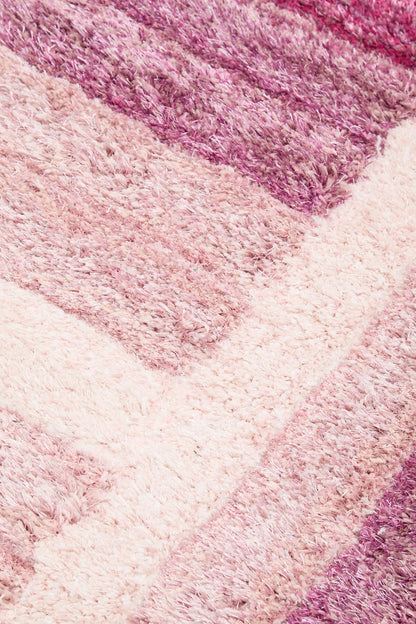 Shaggy-Teppich für Wohnzimmer, Schlafzimmer, Esszimmer, weicher Plüsch, flauschig, seidig, für den Boden, Gittermuster, 3D-Shaggy-Teppich in großer Größe, 160 x 230 cm (5'3" x 7'7")