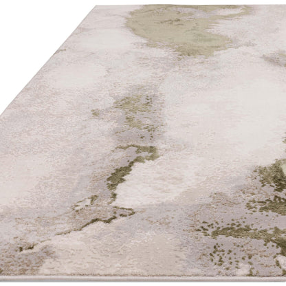 Stellar Abstract Teppich - Marmorierter Stil, seidig glänzend