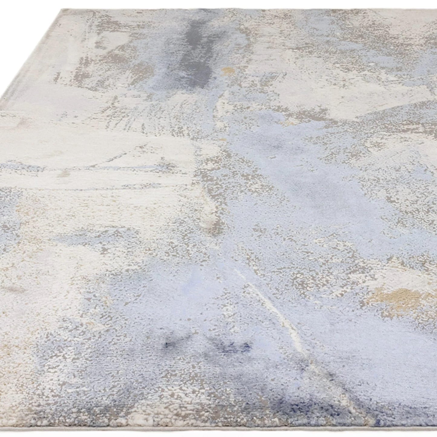 Stellar Abstract Teppich - Marmorierter Stil, seidig glänzend