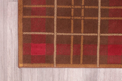 Tartan-Teppich für Wohnzimmer, Schlafzimmer, traditionelles klassisches Tartan-Karo-Design, weicher Qualitätsteppich, Heimteppich