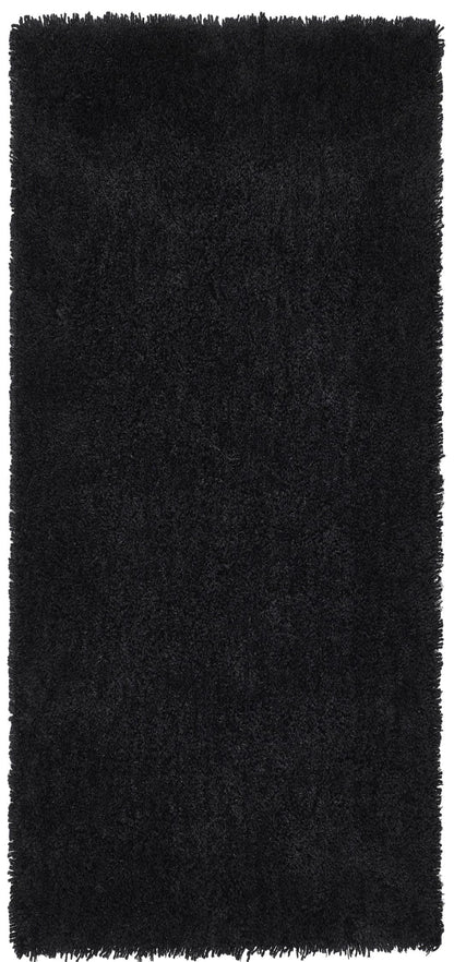 Hochfloriger Flurteppich für Schlafzimmer, Wohnzimmer, Nachttisch, flauschig, hochwertig, luxuriös, handgetuftet, seidig, einfarbig, weich, dicker Flor, fusselfrei, 67 x 200 cm (2'3" x 6'7")