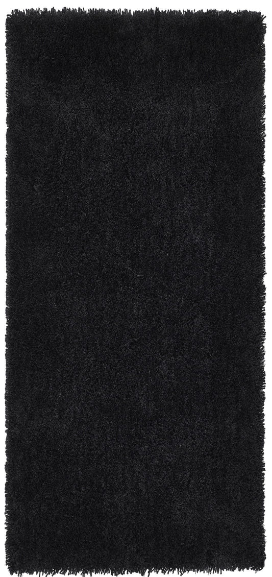 Hochfloriger Flurteppich für Schlafzimmer, Wohnzimmer, Nachttisch, flauschig, hochwertig, luxuriös, handgetuftet, seidig, einfarbig, weich, dicker Flor, fusselfrei, 67 x 200 cm (2'3" x 6'7")