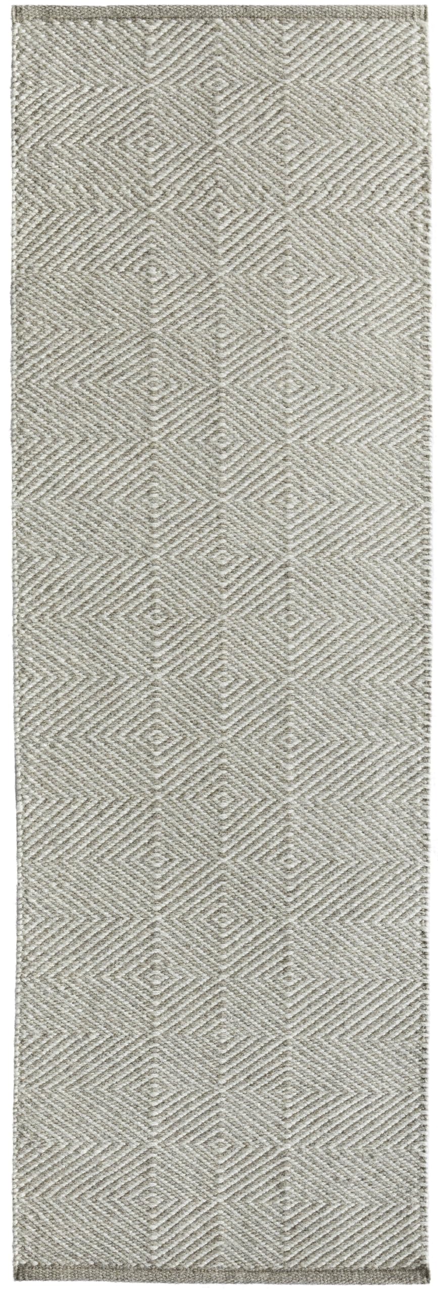 Flatweave Hand Woven Wool Rug for Living Room Dining Room Bedroom Kitchen Geometric Diamond Pattern Home Decor Area Rug
