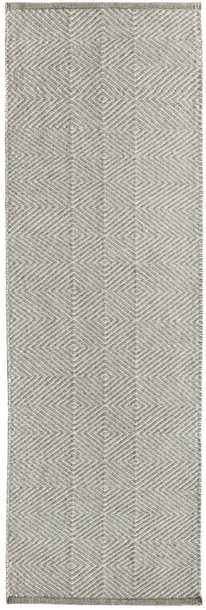 Flatweave Hand Woven Wool Rug for Living Room Dining Room Bedroom Kitchen Geometric Diamond Pattern Home Decor Area Rug