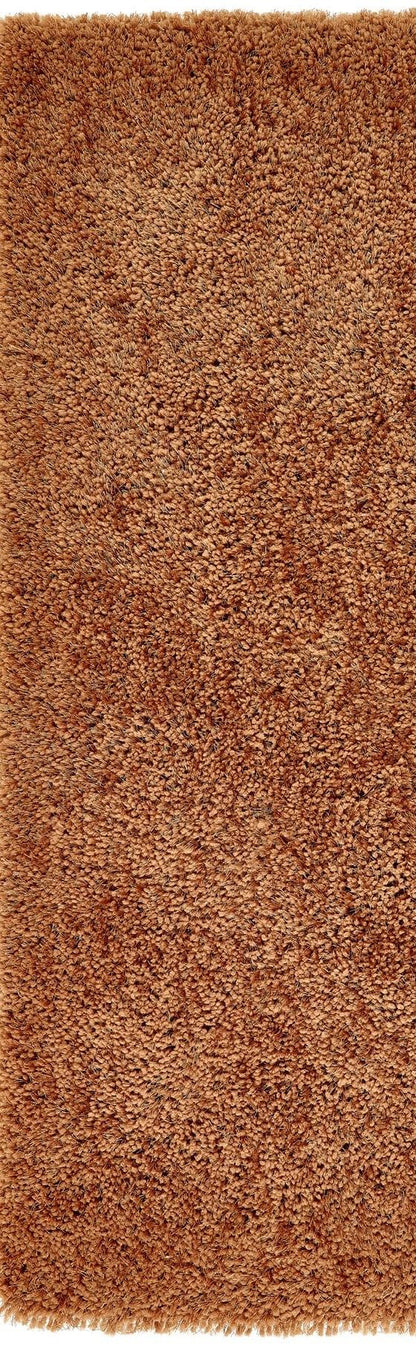Hochfloriger Flurteppich für Schlafzimmer, Wohnzimmer, Nachttisch, flauschig, hochwertig, luxuriös, handgetuftet, seidig, einfarbig, weich, dicker Flor, fusselfrei, 67 x 200 cm (2'3" x 6'7")